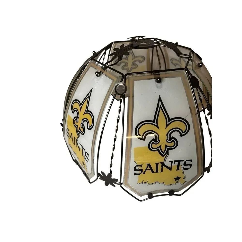 Imperial New Orleans Saints Glass Pub Lamp Fixture Shade